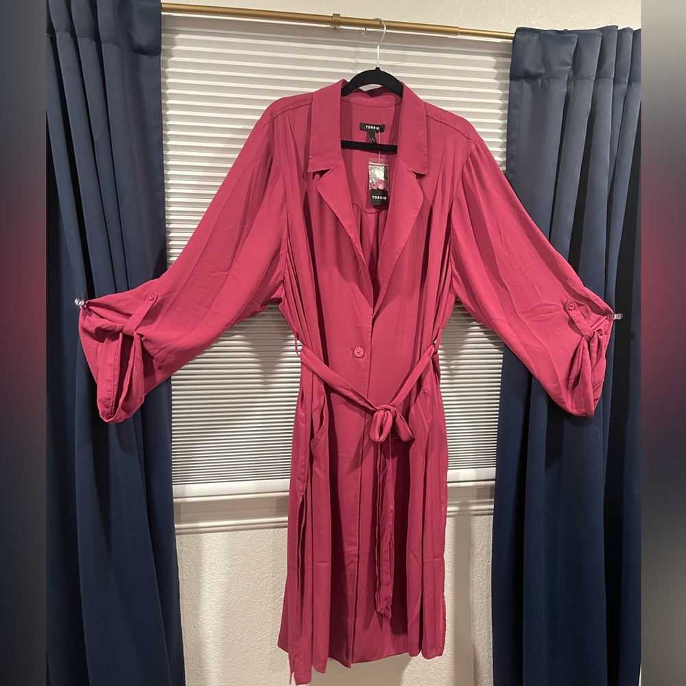 Chiffon trench by Torrid 3x